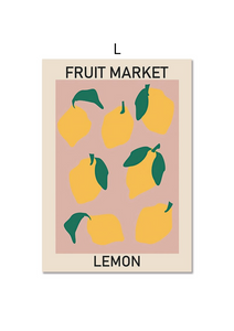 Vintage Fruit Market Print