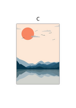 Load image into Gallery viewer, Mountain Sunset Lake Print
