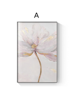 Load image into Gallery viewer, Abstract scandinavian pink flower wall art print
