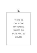 Load image into Gallery viewer, Scandinavian happiness love quote wall art print

