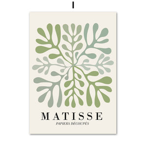 Contemporary Green Matisse Print