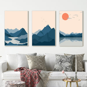 Mountain Sunset Lake Print