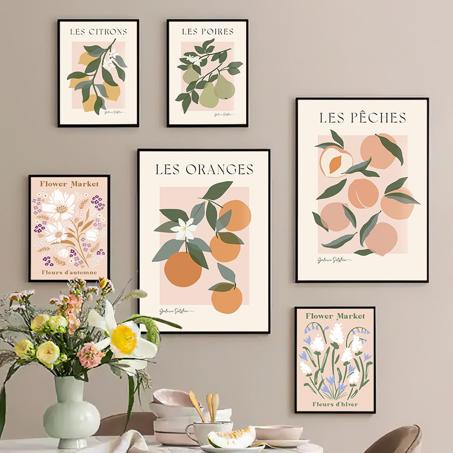 Fruit And Flower Market Print
