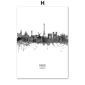 City Silhouette Print