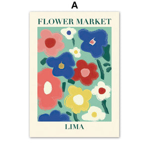 Japanese Flower Market Print