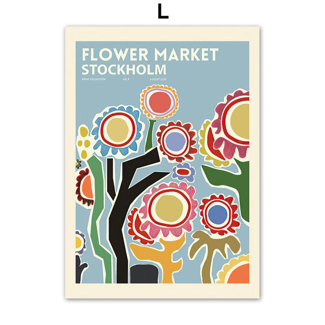 Japanese Flower Market Print