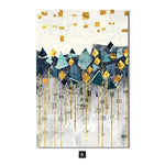 Load image into Gallery viewer, Golden rain drop wall art print
